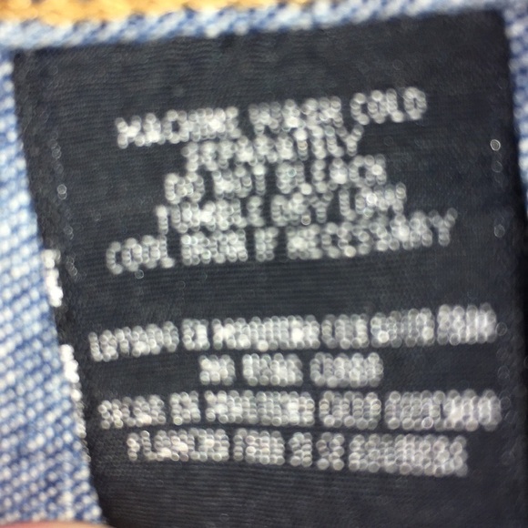 IZOD Denim vest studded retro Y2K P/L punk preppy 100% cotton distressed… - Picture 4 of 6